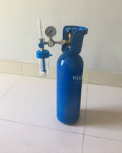 Load image into Gallery viewer, FILLBA Containers of metal for compressed gas or liquid air New 20 lb Aluminum CO2 Cylinder with Handle and New Valve