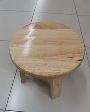 Load image into Gallery viewer, Edendirect- Kids Stool, Grown Oak, Plant Stand, Handcrafted Solid Wood Stool,Small Short Stool