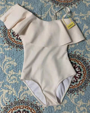 Load image into Gallery viewer, mohiass swimsuit, women's one-piece halter swimsuit, beige