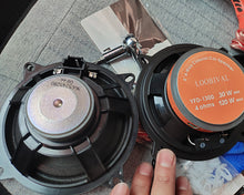 Load image into Gallery viewer, LOOBIVA audio speakers, L low profile 4 inch 4 ohm 25 watts RMS power supply factory replacement coaxial car audio system speakers (pair)