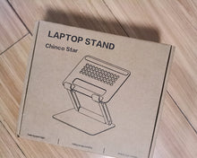 Load image into Gallery viewer, Chinco Star tablet support, adjustable and foldable aluminum solid up to 13.5-inch tablet holder, suitable for Microsoft Surface series tablets, iPad series, Samsung Galaxy Tabs, Amazon Kindle Fire, etc. Silver