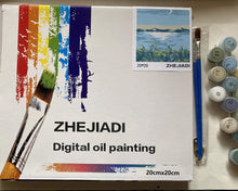 Load image into Gallery viewer, ZHEJIADI Oil Painting, a recreation of abstract vegetable oil painted wall art