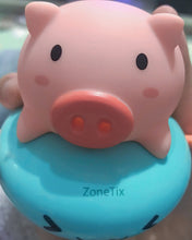 Load image into Gallery viewer, ZoneTix Baby Water Toys, Piggy and Little Fish, Bath Toys for Toddlers and Children-Fun Interactive Bath Toys