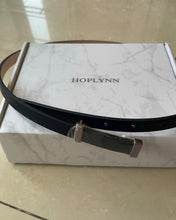 Load image into Gallery viewer, HOPLYNN Belt Leather  Belt with Sliding Adjustable Buckle, Trim to Fit