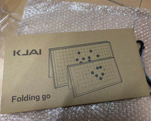Load image into Gallery viewer, KJAI Go,Magnetic 19x19 Go Game Set Board (11-Inch) with Single Convex Plastic Go Stones - Folding, Portable & Travel-Size Set
