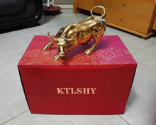 Load image into Gallery viewer, KTLSHY-Bull Metal Statue,Sculpture Animal Decorative Statue Home Art