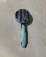 Load image into Gallery viewer, ORDORA pet brush, dog brush, dog self-cleaning sliding hair brush, cat pet grooming brush tool to gently remove loose undercoat, mat tangled pet massage hair sliding brush-self-cleaning
