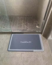 Load image into Gallery viewer, Yunilife.ZY Super Absorbent Quick Dry Rubber Backed Non Slip Gray Bathroom Rug for Shower Sink Bathtub