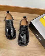 Load image into Gallery viewer, Ganbe shoe,Women's Flat Lace-up Leather Oxfords Vintage Shoes