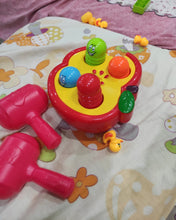 Load image into Gallery viewer, Yuuybe pop-up toy, interactive pop-up animal toy for toddlers, with 2 hammers to hit, stretchable caterpillars