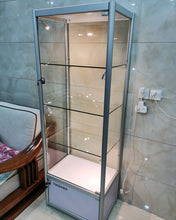 Load image into Gallery viewer, TIKBABA Clear Cabinet Acrylic Display Removable Shelf Case Plexiglass Showcase with Lock and Key