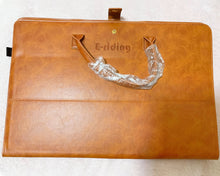 Load image into Gallery viewer, E-riding Laptop Bag,for15.6 Inch Laptop Tote Bag Waterproof Leather Computer Tote Bag Business Lightweight Office Briefcase Large Capacity Handbag Shoulder Bag Brown