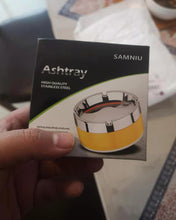 Load image into Gallery viewer, SAMNIU ashtray,Ashtray Tabletop Round Stainless Steel Ash Tray Suitable for Cigarette Ash Holder for Home,Hotel,Restaurant,Indoor,Outdoor