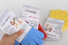 Load image into Gallery viewer, Lovmoonker 3 Pairs Exfoliating Gloves Exfoliator Shower Glove Body Scrubber Bath Gloves for Shower, Spa, Massage, Body Scrub