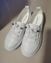 Load image into Gallery viewer, echowind shoes, ladies fashion sneakers, PU leather casual shoes