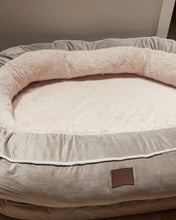 Load image into Gallery viewer, SREBAY Dog bed, Donut Dog Bed in Shag or Lux Fur, Machine Washable, High Bolster