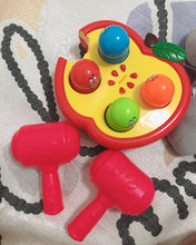 Load image into Gallery viewer, Yuuybe pop-up toy, interactive pop-up animal toy for toddlers, with 2 hammers to hit, stretchable caterpillars