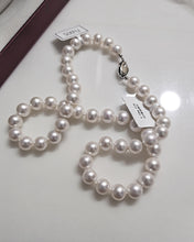 Load image into Gallery viewer, SIXFU Jewelry,Sterling Silver Round White Simulated Shell Pearl Necklace Strand | Pearl Choker Necklace | Jewelry for Women