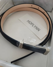 Load image into Gallery viewer, HOPLYNN Belt Leather  Belt with Sliding Adjustable Buckle, Trim to Fit