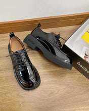 Load image into Gallery viewer, Ganbe shoe,Women's Flat Lace-up Leather Oxfords Vintage Shoes