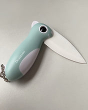 Load image into Gallery viewer, Douzoni knife, ceramic peeling knife, pocket knife folding knife, super sharp blade only 2.3 inches, fruit peeling and vegetable cutting, easy to carry
