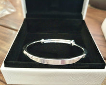 Load image into Gallery viewer, BAYSSEN bracelet, 925 sterling silver handmade bracelet, retractable cuff hinged bracelet women's 7 inch manufacturing