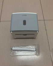 Load image into Gallery viewer, JJHREI Toilet paper holder,Toilet Paper Roll Holder with Shelf and Drawer Adhesive Bathroom Tissue Box Holder Wall Mount Facial Toilet Tissue Paper Storage Pet Proof Paper Towel Dispenser for Wet Room