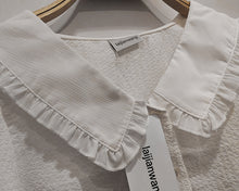 Load image into Gallery viewer, Laijianwang top, women's short-sleeved top openwork jacquard shruggedian