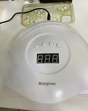 Load image into Gallery viewer, Rayglam UV gel nail lamp, 168W professional nail dryer UV LED nail lamp, with 4 timer settings, professional nail tool with automatic sensor