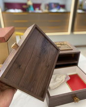 Load image into Gallery viewer, JANDAGTS Wooden decorative box,Engraved Wooden Decorative Box Jewelry Box Keepsake Box