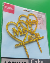 Load image into Gallery viewer, Euttfon Cake decoration,Gold Cake Topper Acrylic Cake Topper Happy Birthday Cake Topper Cake Decoration Supplies