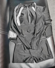 Load image into Gallery viewer, cycgttpl swimsuit ,Women's One Piece Swimsuit Zip Up Athletic Swimwear, Long sleeve Ruched Swimdress