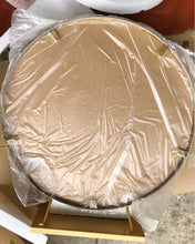 Load image into Gallery viewer, TIKBABA Wall Mirror, Round, Natural Woodgrain Finish, 26 in Natural Wood Finish