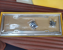 Load image into Gallery viewer, ASFOSAL License Plate Frame - Metal Stainless Steel Front Rear Car Tag Cover Frames