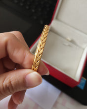 Load image into Gallery viewer, Andblue Bracelet jewelry,Twisted Thin or Chunky Bangle Bracelet in 14K Gold Plated, Stretchable Elastic Bracelet Couples Love Bracelets