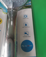 Load image into Gallery viewer, Fly to Mars Handheld Shower Head - Anti-clog Nozzles, Built-in Power Wash to Clean Tub