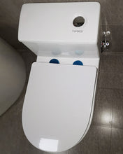 Load image into Gallery viewer, TIVOCO toilet,One Piece Toilet - Tall Elongated Bathroom Toilet Comfort Height Dual Flush White Ceramic Modern Small Bathroom One Piece Toilet with Soft Seat