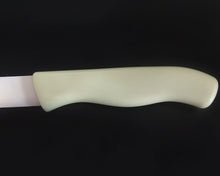 Load image into Gallery viewer, Purple flame fruit knife, utility kitchen knife, sheathed, 5.25 inch stainless steel blade, peeled