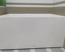 Load image into Gallery viewer, Kiseely bathtub 60" modern alcove acrylic bathtub with left drain and overflow, white