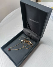 Load image into Gallery viewer, Bemobeauty necklace,Amazon Collection 14k Gold Cushion Checkerboard Cut Gemstone Pendant Necklace (8mm)