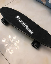 Load image into Gallery viewer, Proud Panda skateboard, a complete high-flexible plastic cruiser board mini 22-inch skateboard, suitable for beginners or professionals, with high resilience PU wheels