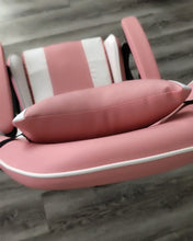 Load image into Gallery viewer, SERWALL recliner, ergonomic gaming chair, recliner with headrest and lumbar support, height-adjustable recliner racing gaming chair, computer gaming chair with recycled PU leather