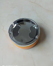 Load image into Gallery viewer, SAMNIU ashtray,Ashtray Tabletop Round Stainless Steel Ash Tray Suitable for Cigarette Ash Holder for Home,Hotel,Restaurant,Indoor,Outdoor