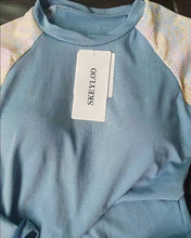 Load image into Gallery viewer, SKEYLOO swimsuit, Two Piece Women Long Sleeve Swimsuit Swim Shirt with Shorts Modest Bathing Suit