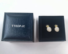 Load image into Gallery viewer, TTBDPJC Pearl Pineapple Stud Earing Gold,Female Fashion Modern Earrings Gift Jewelry