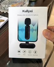 Load image into Gallery viewer, Kullyxi Wireless Mini Lavalier Lapel Microphon Long Working Time