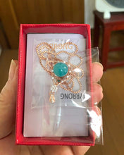 Load image into Gallery viewer, JYRRONG pendant necklace,Women Lady Retro Vintage Bohemian Style Turquoise Rhinestone Pendant Collar Chain Necklace Fashion Jewelry