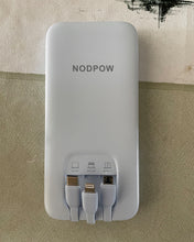 Load image into Gallery viewer, NODPOW Mobile power supply, 10000mAh Portable Fast Charger Including 3 USB-C Cables