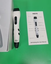 Load image into Gallery viewer, HAIYE 3D Printing Pen -Starter Colors of Filament, Stencil Book + Project Guide, and Charger