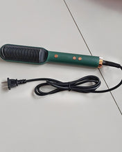 Load image into Gallery viewer, HAHAXIAO Thermoelectric Comb, Hair Straightening Brush, Ion Hair Straightening Brush with Anti-Scald, Fast Ceramic Heating and Temperature Locking, 2 in 1 Portable Household Thermal Straightening Comb Professional Salon